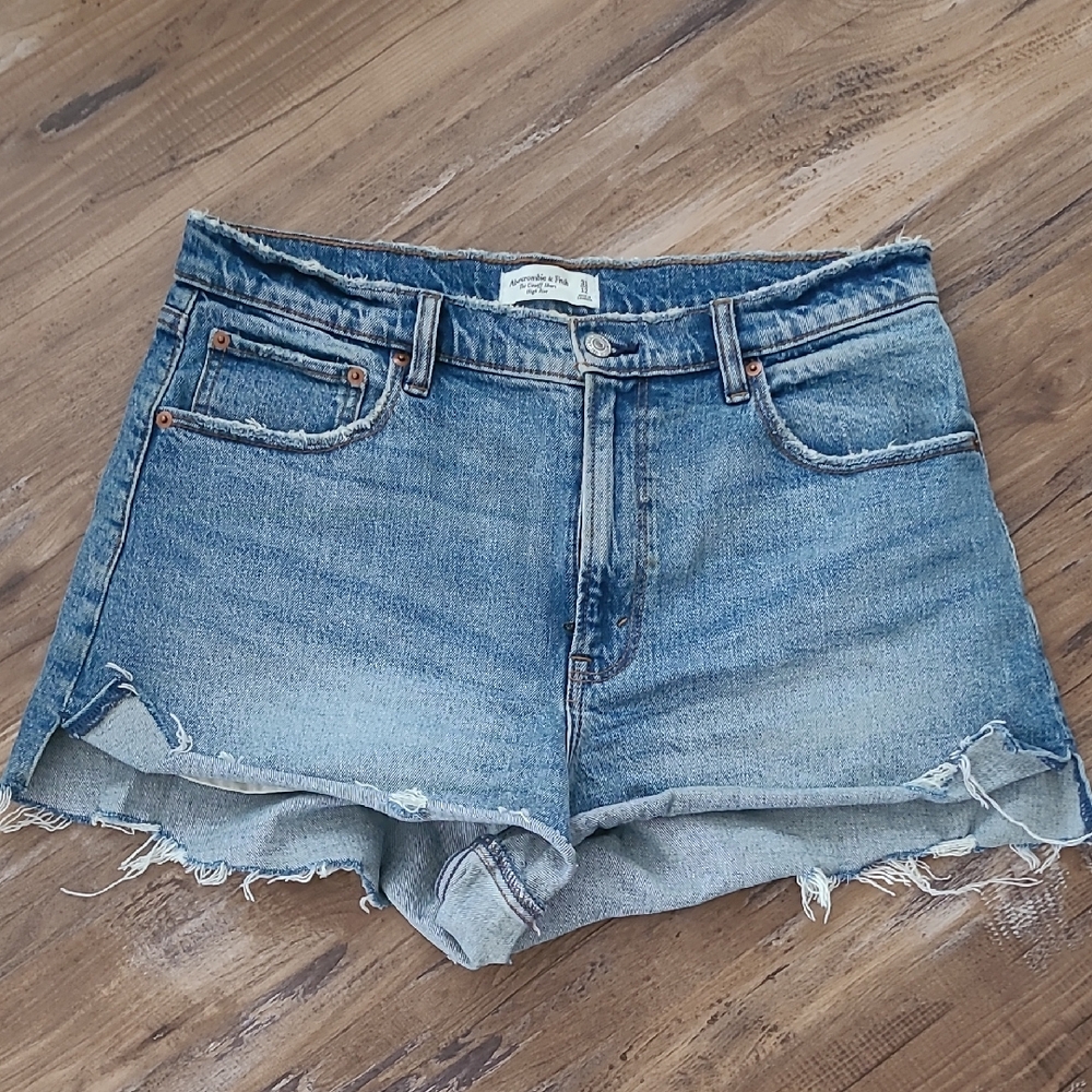 Abercrombie & Fitch Light Blue Jean Shorts